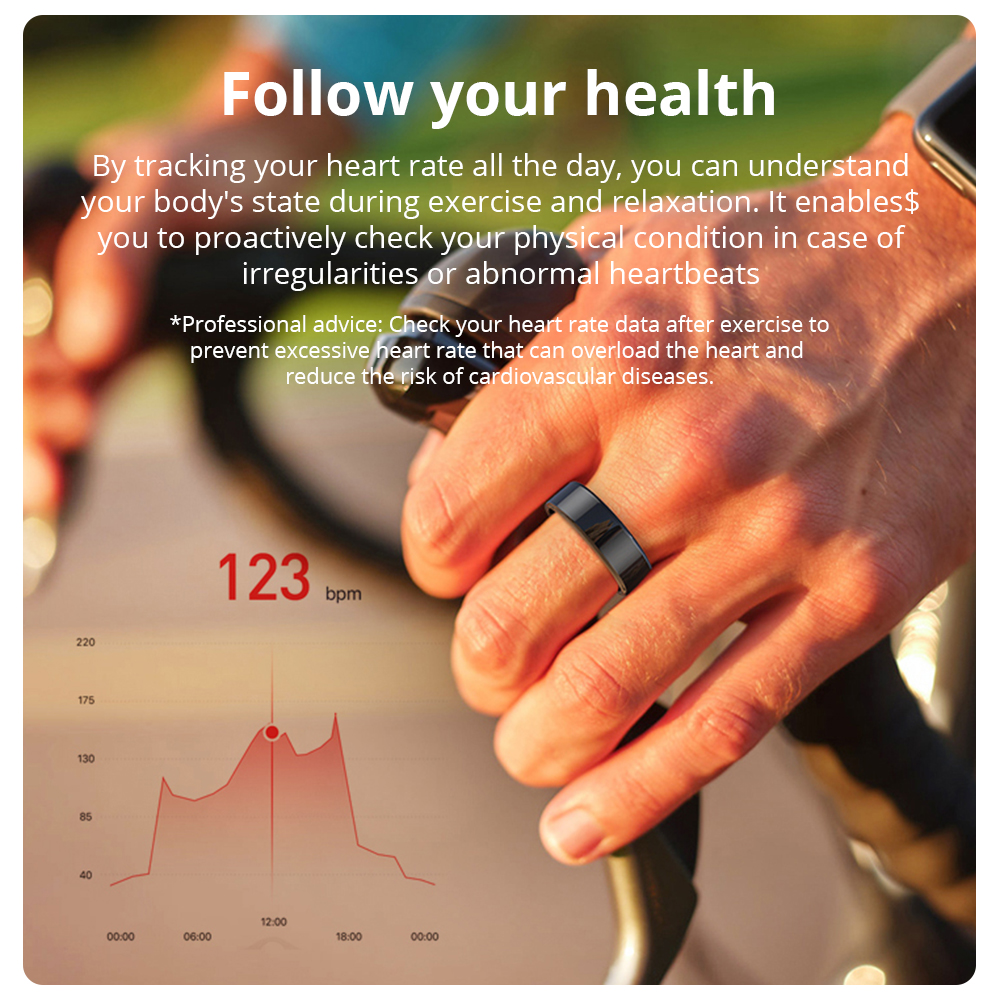 [2024 ] COLMI R02 Smart Ring M - Blood Oxygen Monitor ulasan dan harga