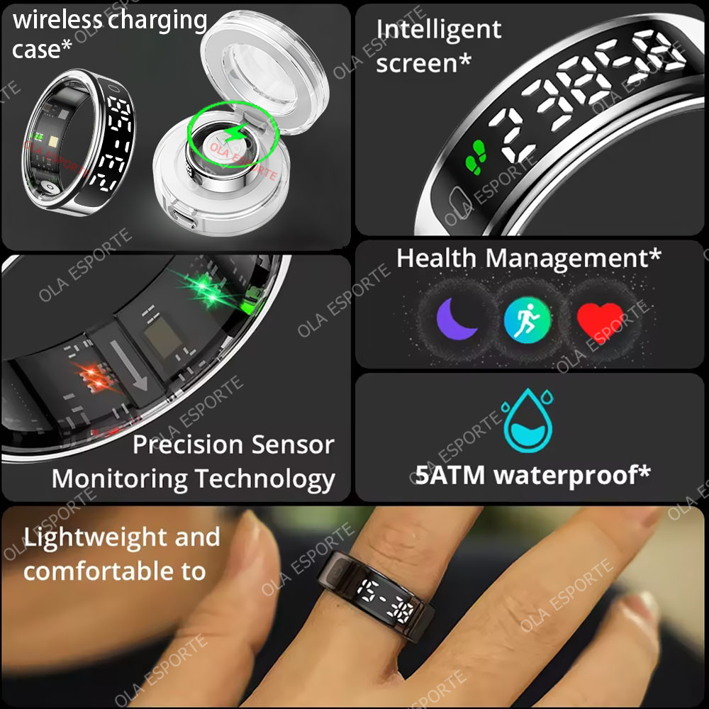 R13 Smart Ring with Display Sc - Blood Oxygen Monitor ulasan dan harga