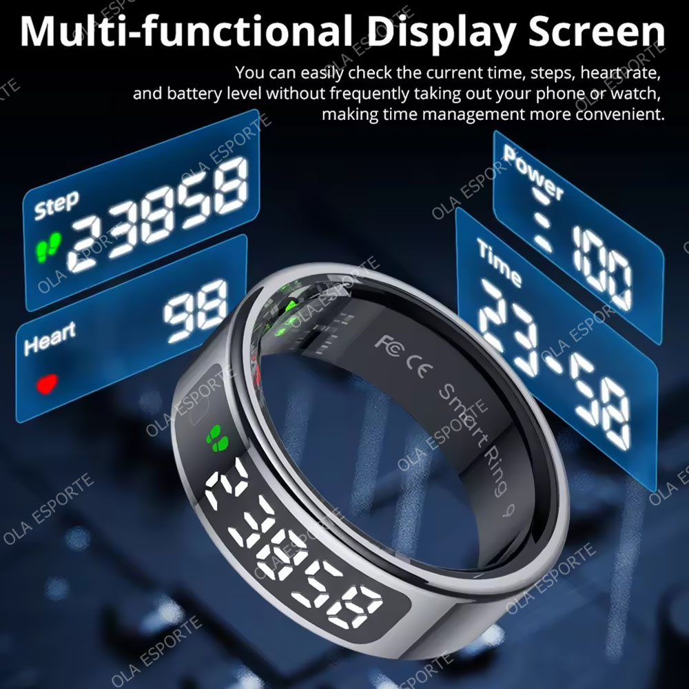 R13 Smart Ring with Display Sc - Blood Oxygen Monitor ulasan dan harga
