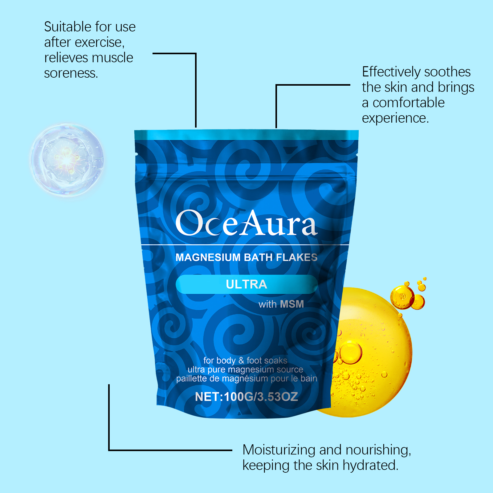 OceAura Magnesium Bath Salt An - Bath Salts Magnesium ulasan dan harga