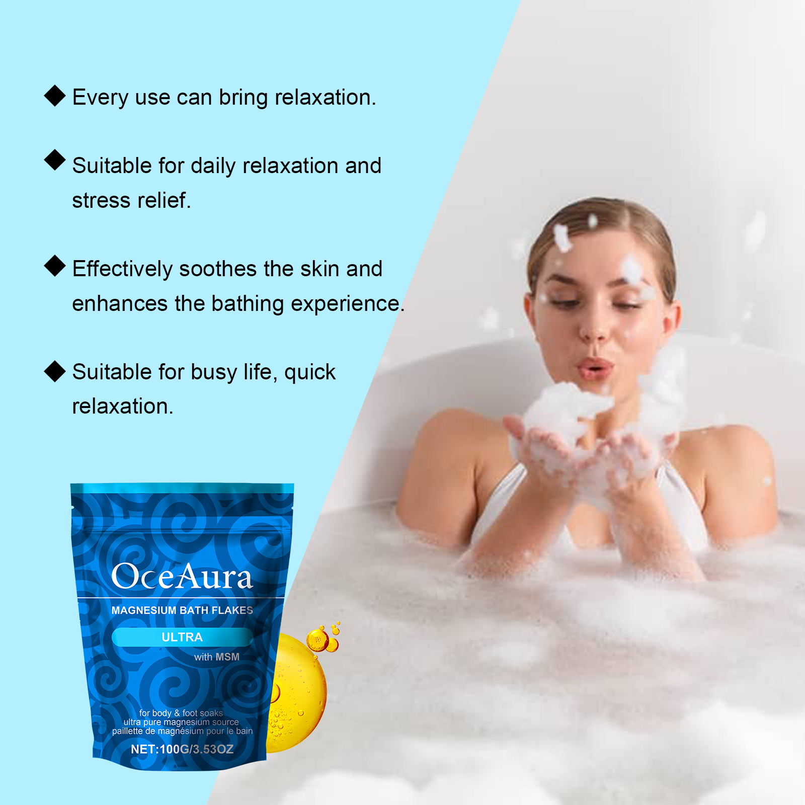 OceAura Magnesium Bath Salt An - Bath Salts Magnesium ulasan dan harga