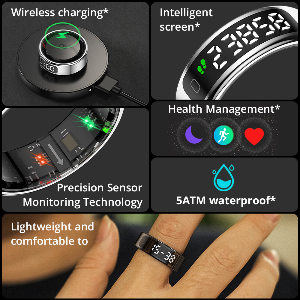 COLMI R12 Smart Ring with Disp - Blood Oxygen Monitor ulasan dan harga