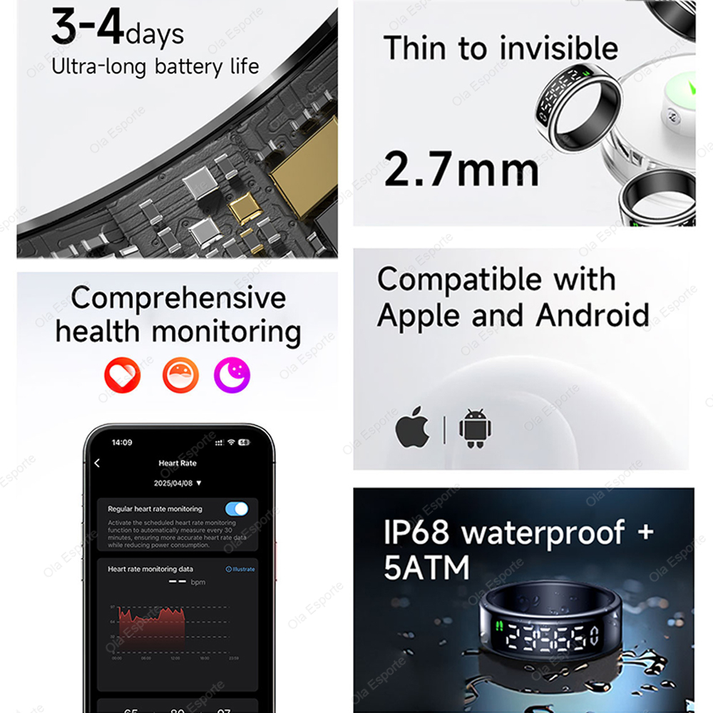 For Xiaomi Smart Ring Display  - Blood Oxygen Monitor ulasan dan harga