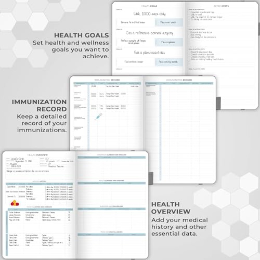 Large Medical Planner 12-Month - Health Wellness Month ulasan dan harga
