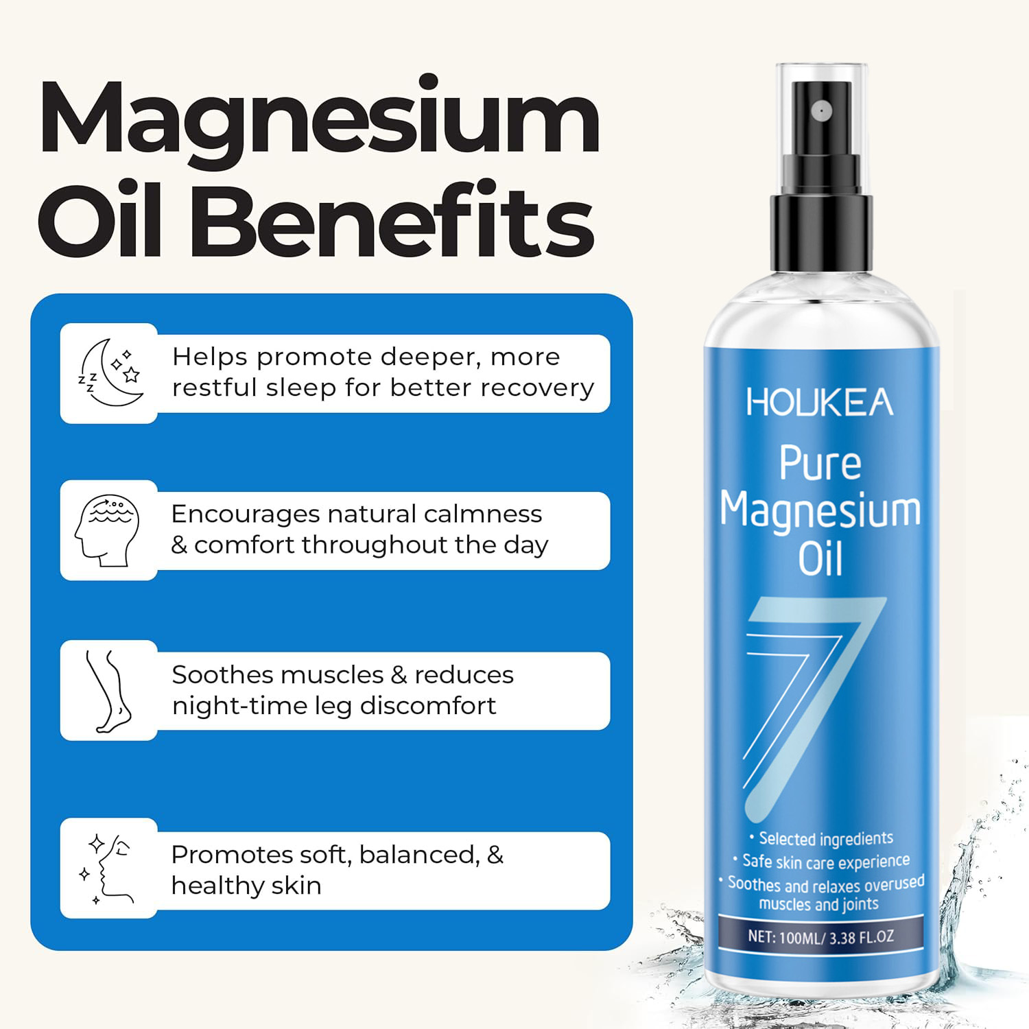 Pure Magnesium Oil Spray Grade - Bath Salts Magnesium ulasan dan harga