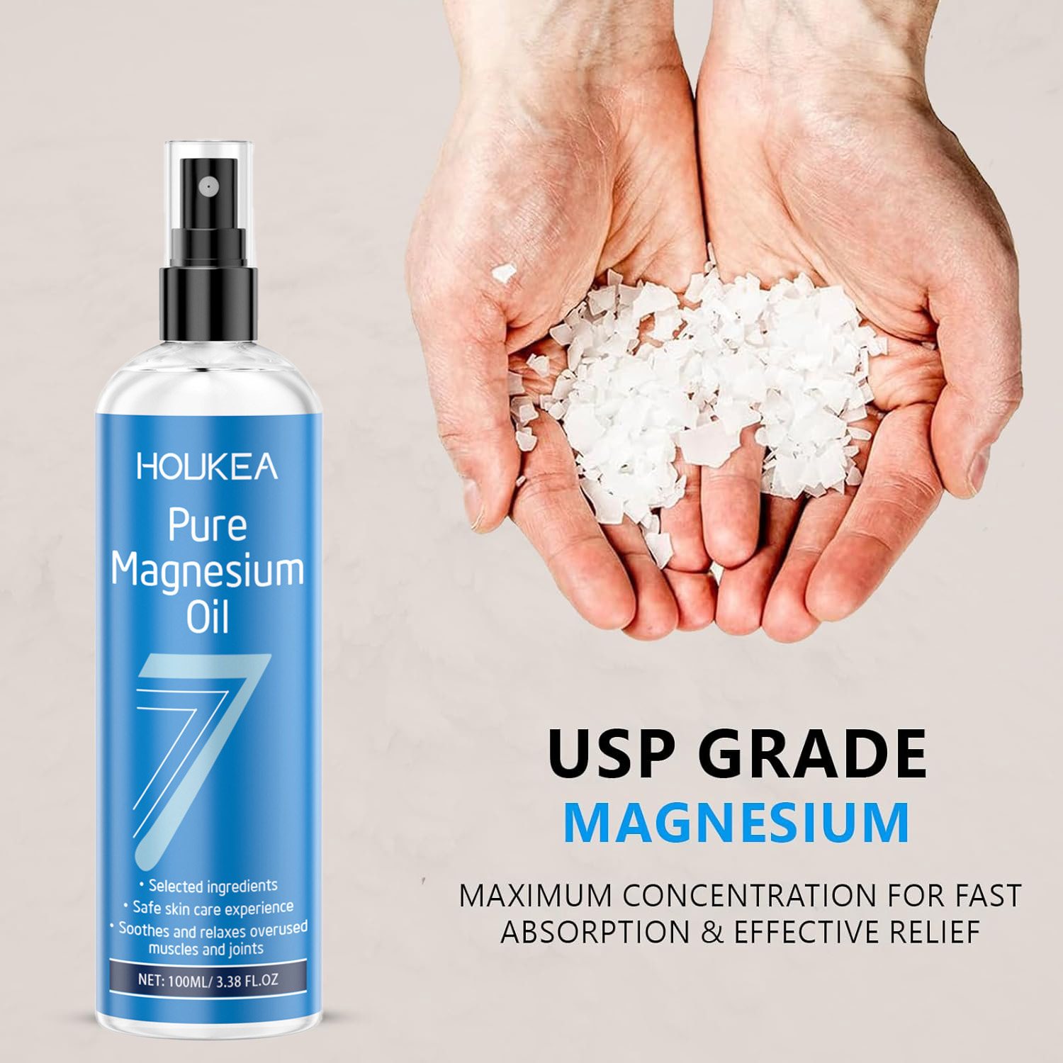 Pure Magnesium Oil Spray Grade - Bath Salts Magnesium ulasan dan harga