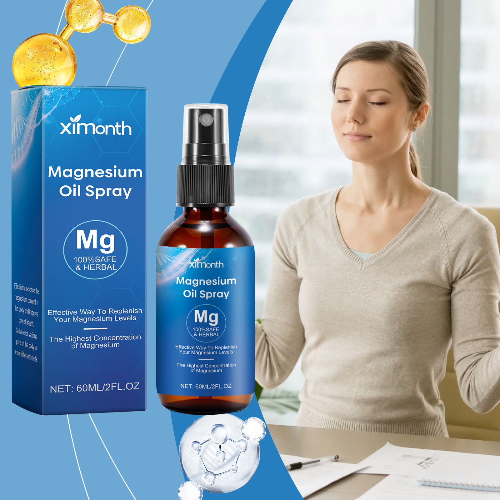 Essential Oil Magnesium Spray  - Bath Salts Magnesium ulasan dan harga