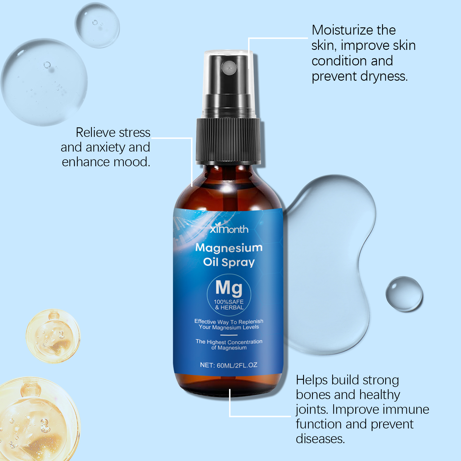 Essential Oil Magnesium Spray  - Bath Salts Magnesium ulasan dan harga