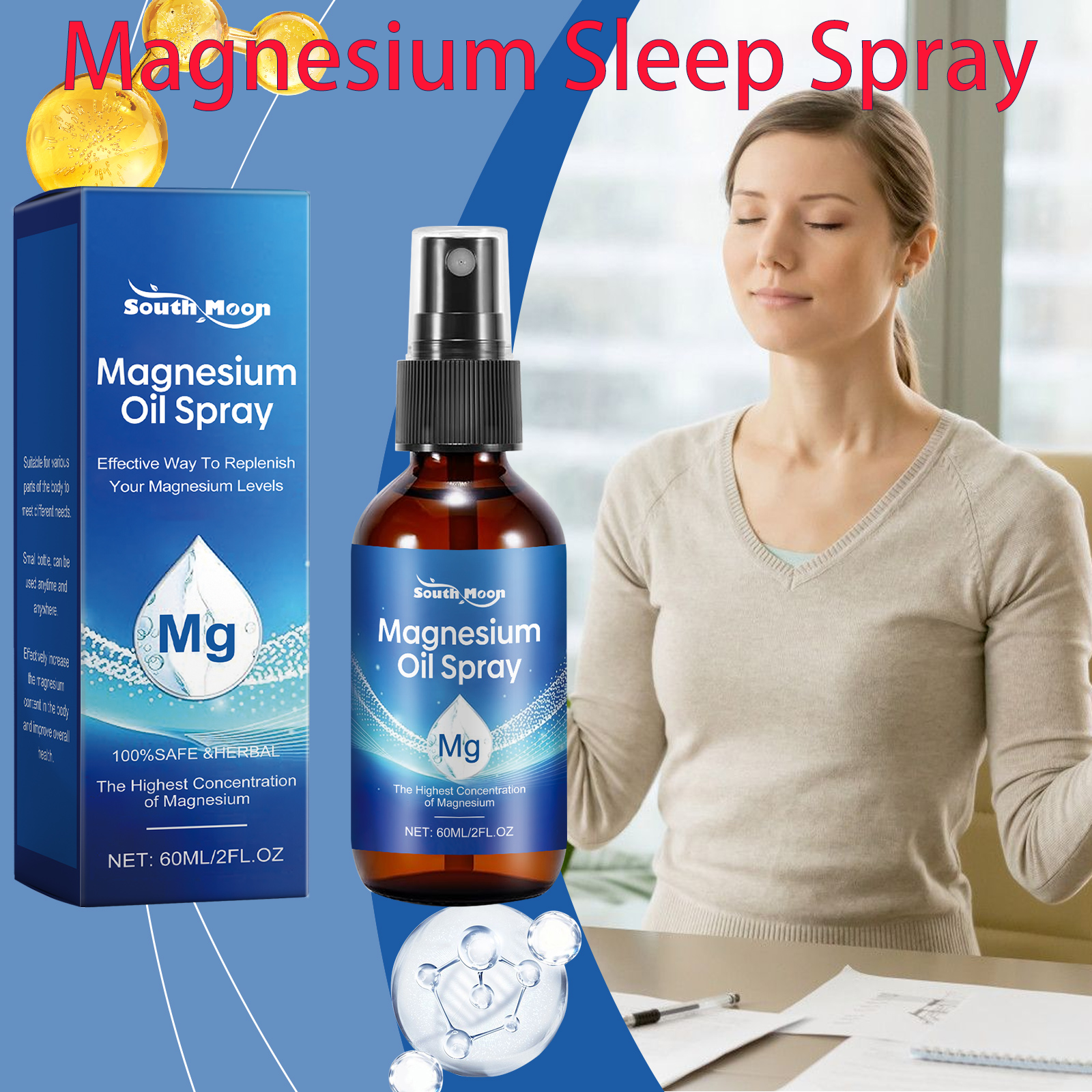 Magnesium Sleep Aid Spray Reli - Bath Salts Magnesium ulasan dan harga
