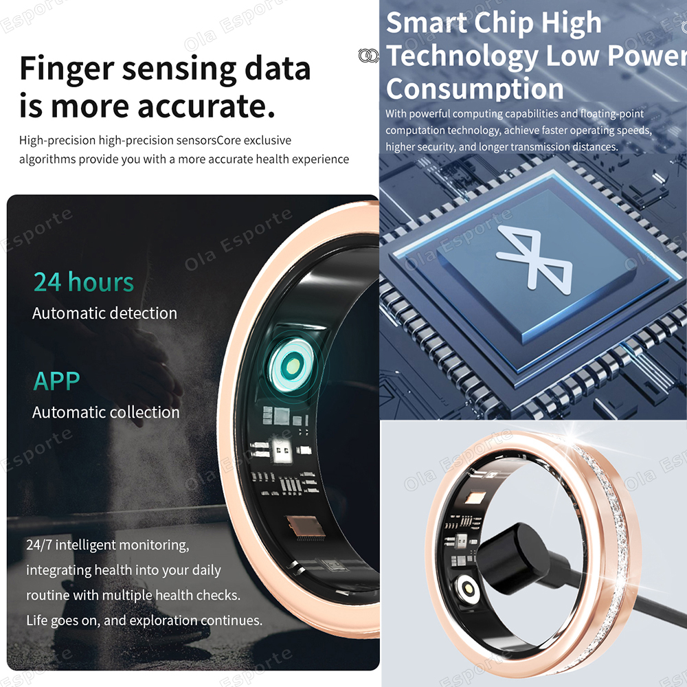 2026 New Smart Ring Lady Heart - Blood Oxygen Monitor ulasan dan harga