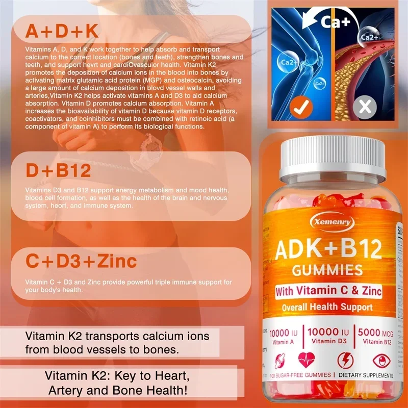 Vitamin D3 K2 + Vitamin B12 Gu - Health Wellness Items ulasan dan harga