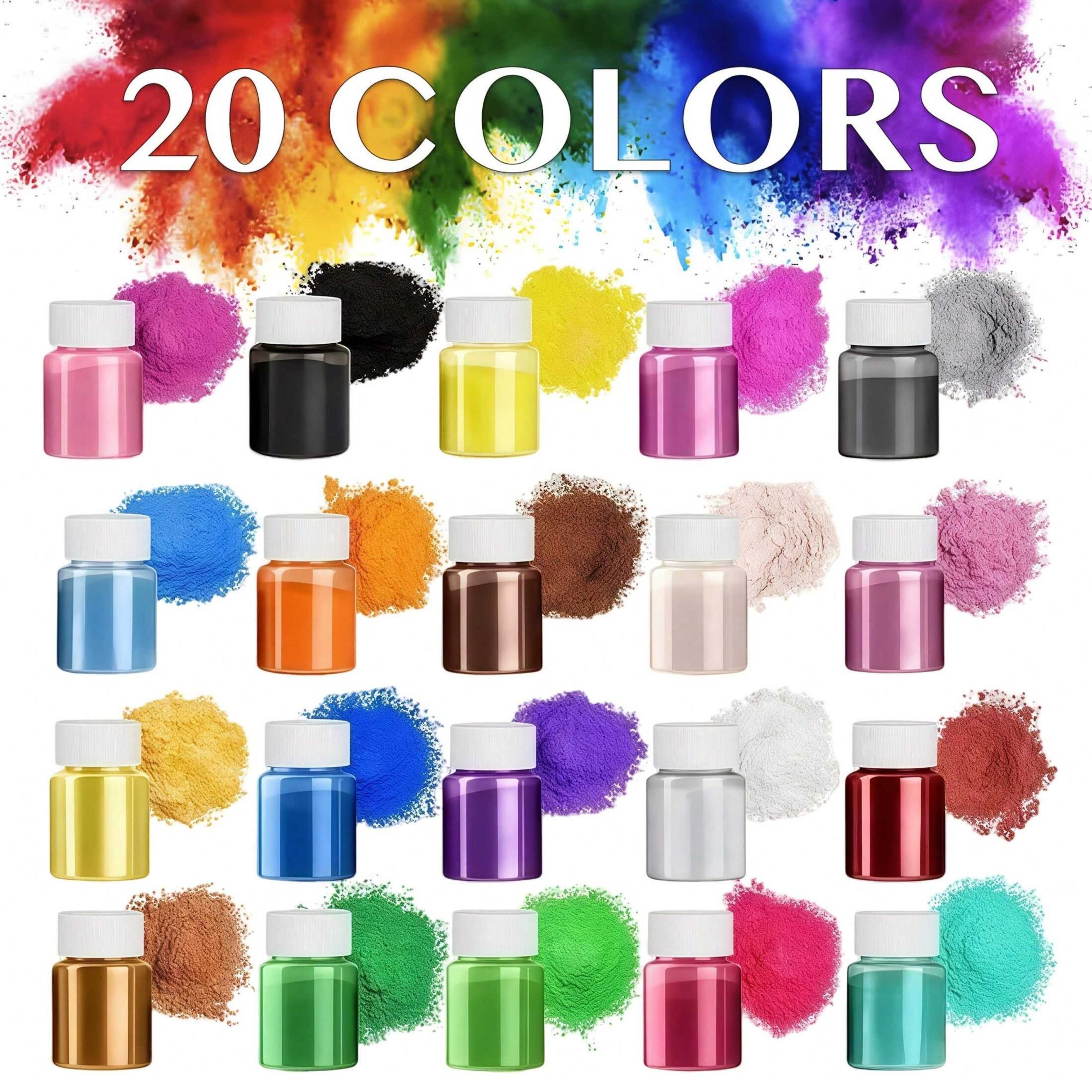 20 Colors, 20ml Pack, Epoxy Re - Bath Salts Magnesium ulasan dan harga