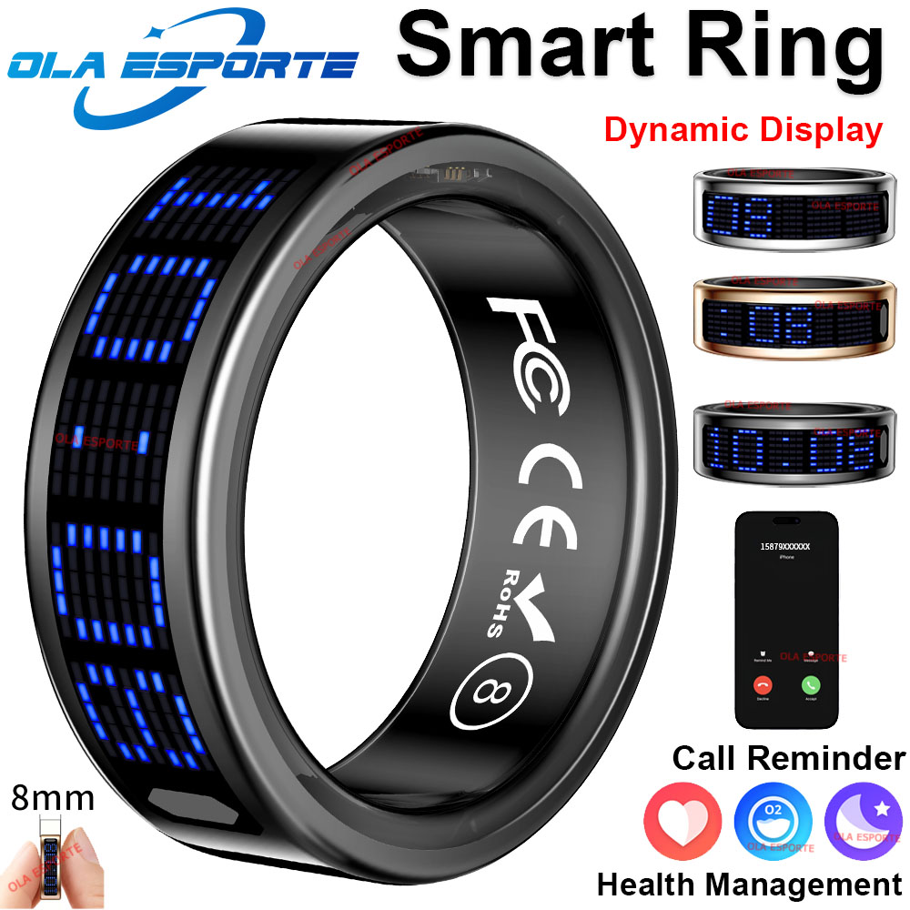 2025 Smart Ring Men Women LED  - Blood Oxygen Monitor ulasan dan harga