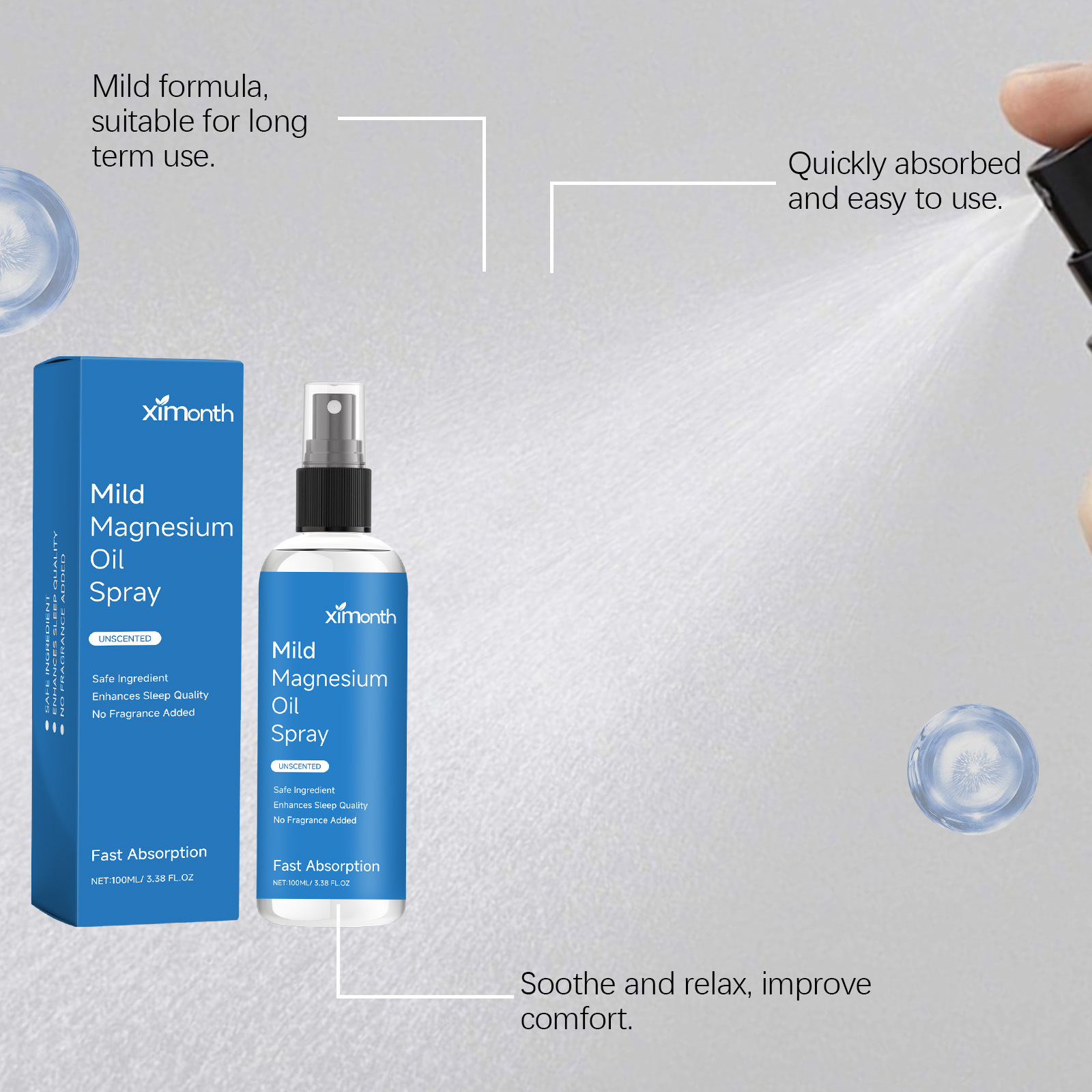 Organic Magnesium Oil Spray Pr - Bath Salts Magnesium ulasan dan harga