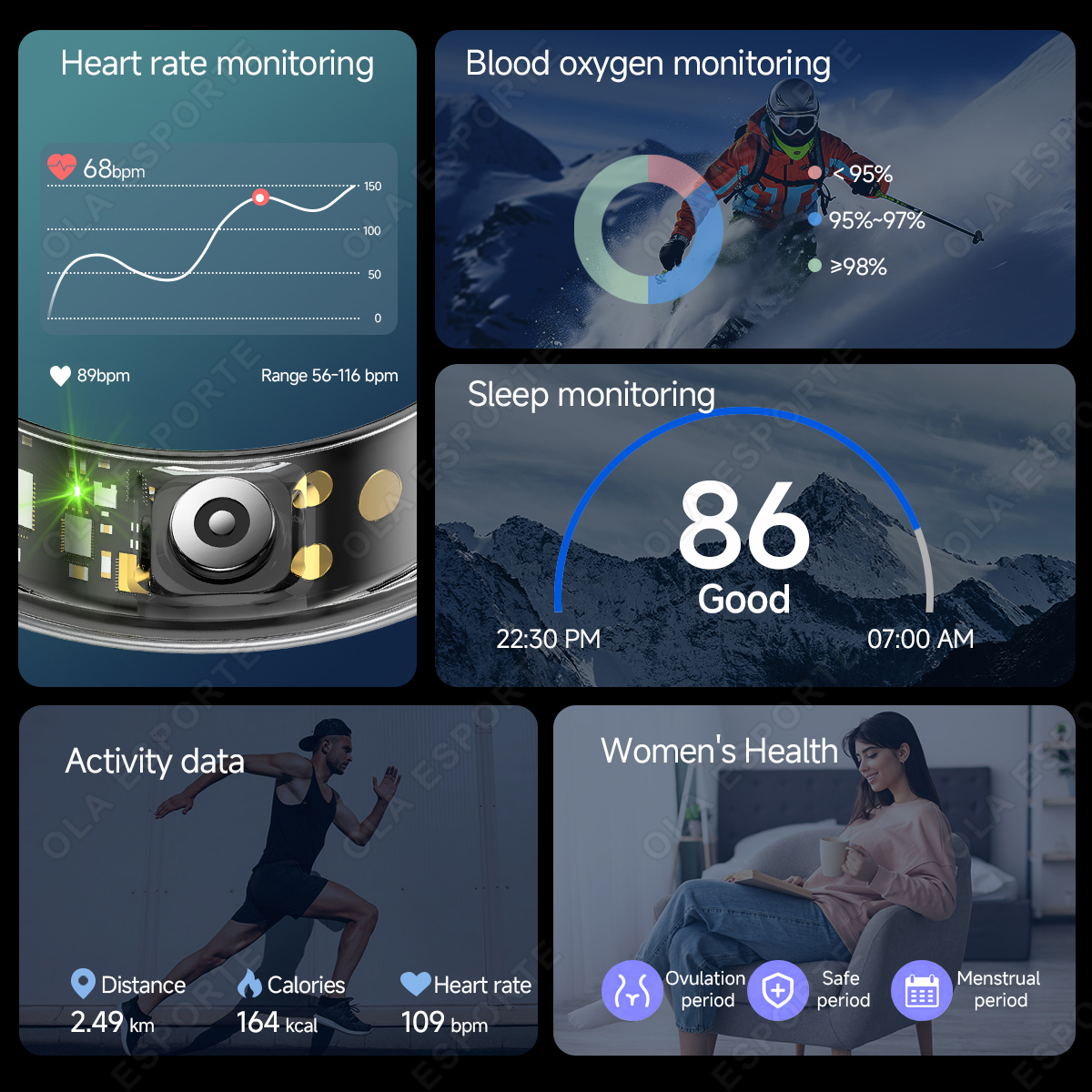 R10 Smart Ring with Charging C - Blood Oxygen Monitor ulasan dan harga