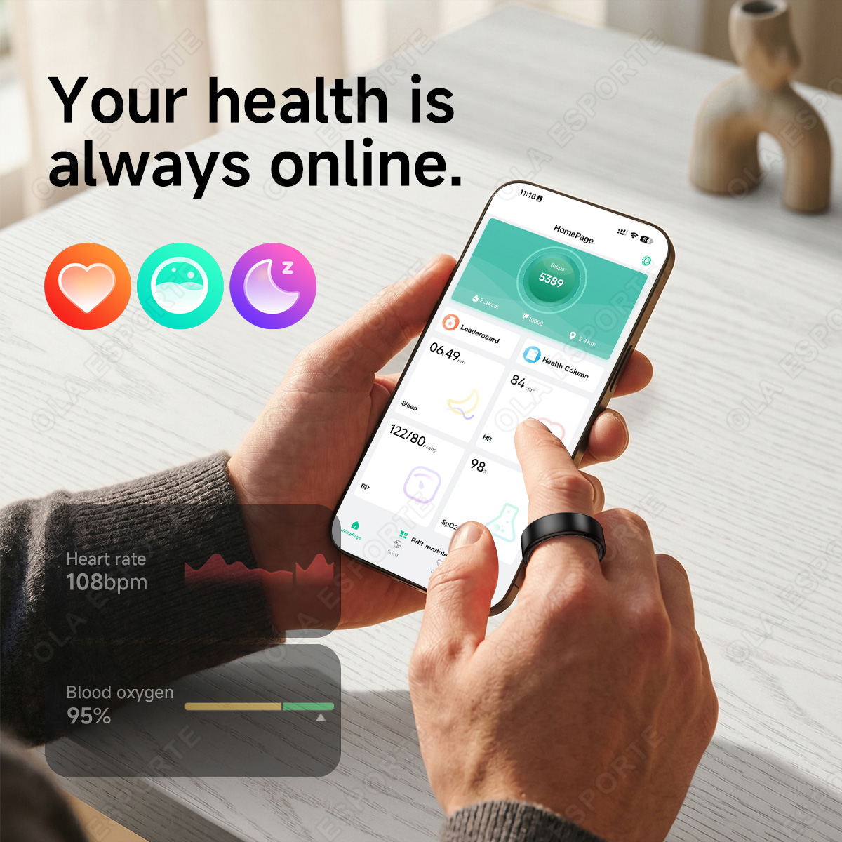 R10 Smart Ring with Charging C - Blood Oxygen Monitor ulasan dan harga