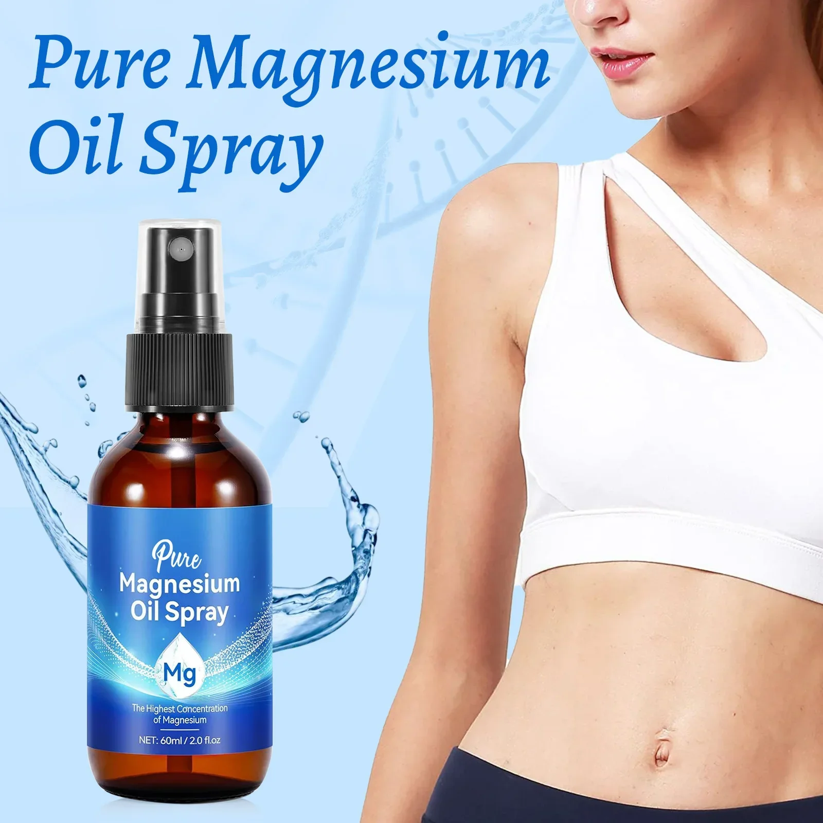 Magnesium Body Oil Spray 60ml  - Bath Salts Magnesium ulasan dan harga
