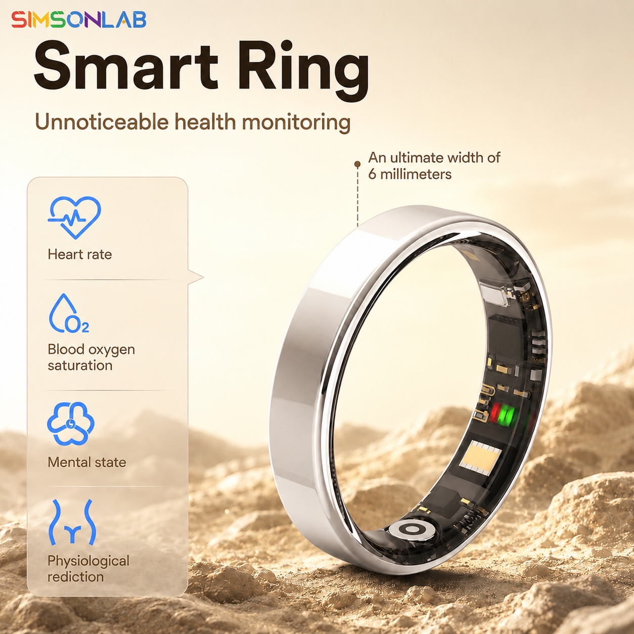 NEW Smart Ring Health Tracker  - Blood Oxygen Monitor ulasan dan harga
