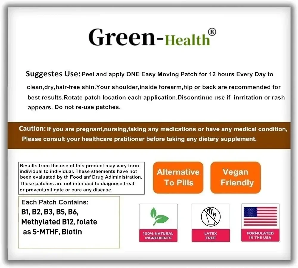 8-in-1 B Complex Transdermal P - Health Wellness Month ulasan dan harga