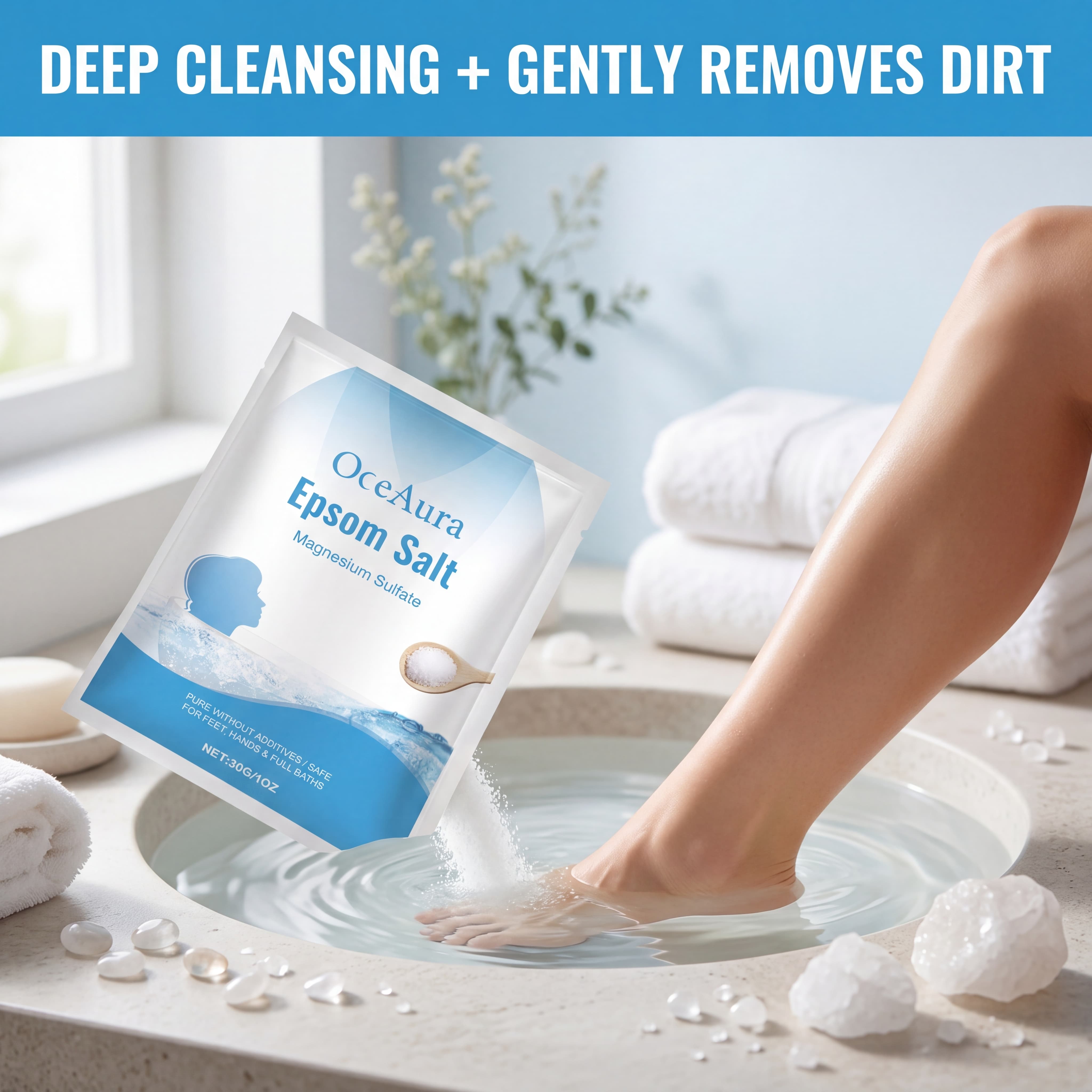 Pure Epsom Salt Magnesium Sulf - Bath Salts Magnesium ulasan dan harga