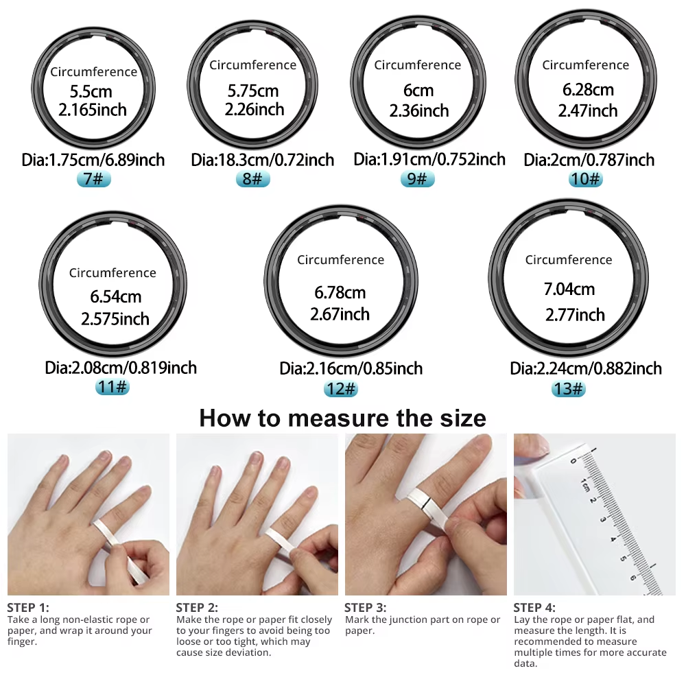 R09 Smart Ring Men Women with  - Blood Oxygen Monitor ulasan dan harga