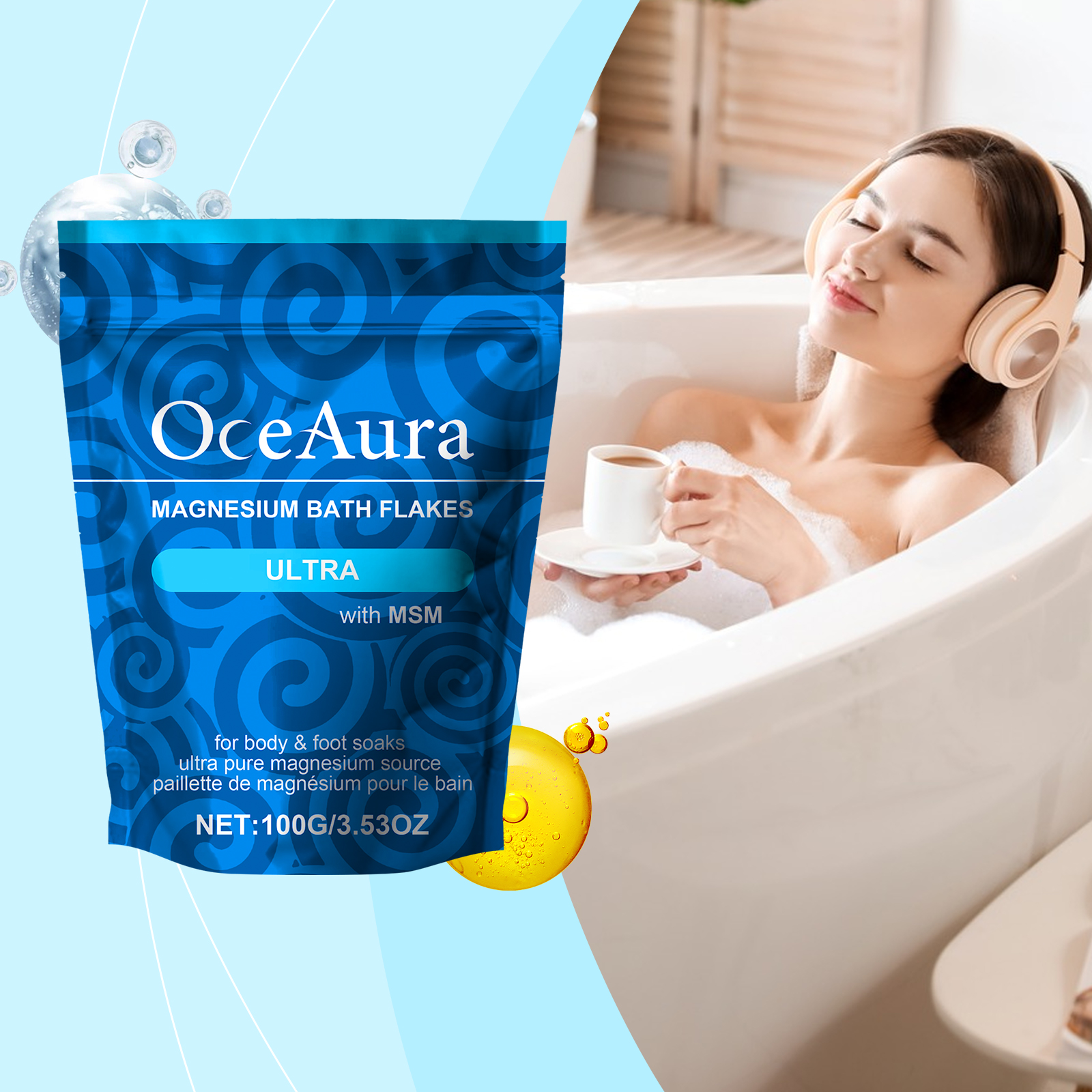 Magnesium Bath Salt Exfoliator - Bath Salts Magnesium ulasan dan harga