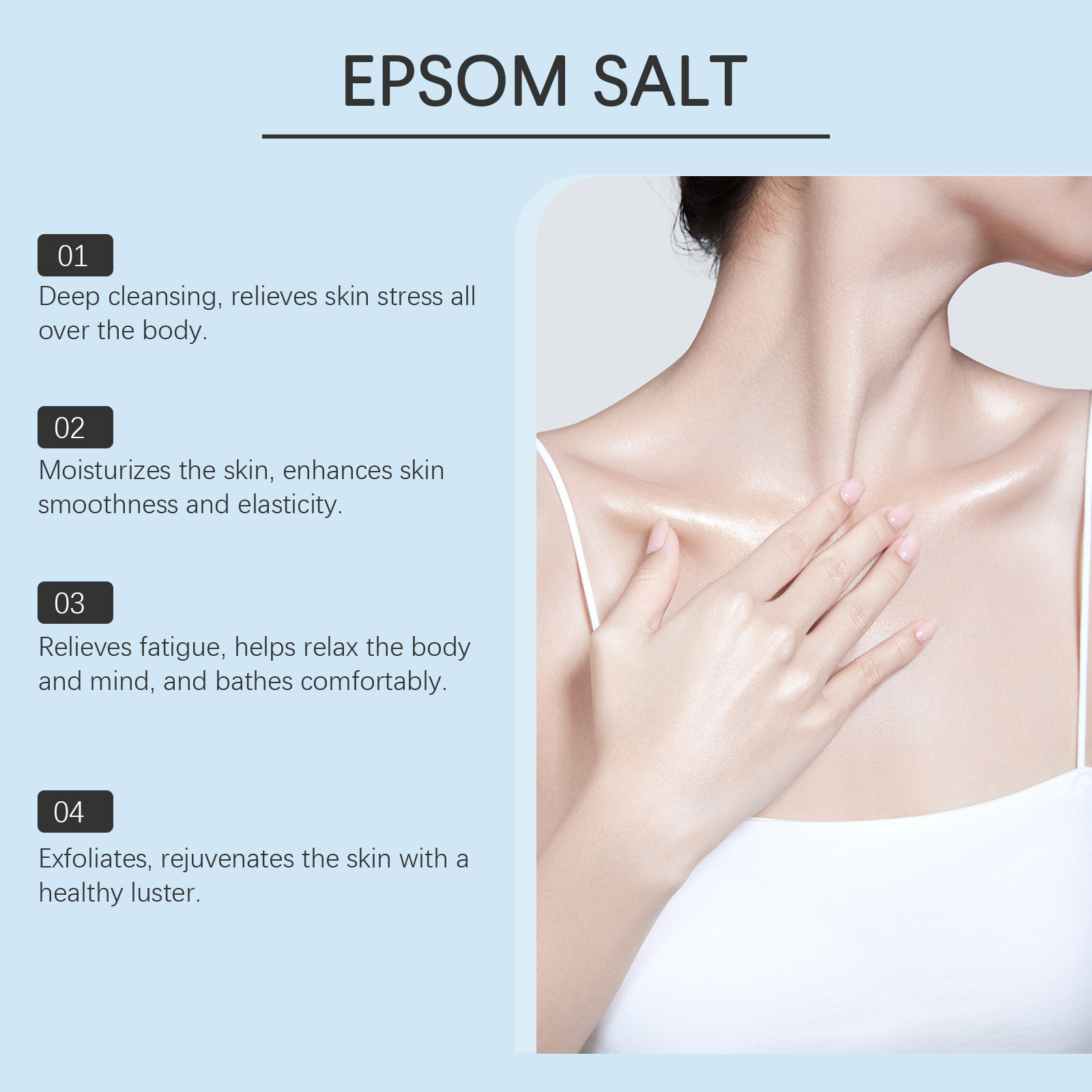 Epsom Salt Magnesium Sulfate M - Bath Salts Magnesium ulasan dan harga