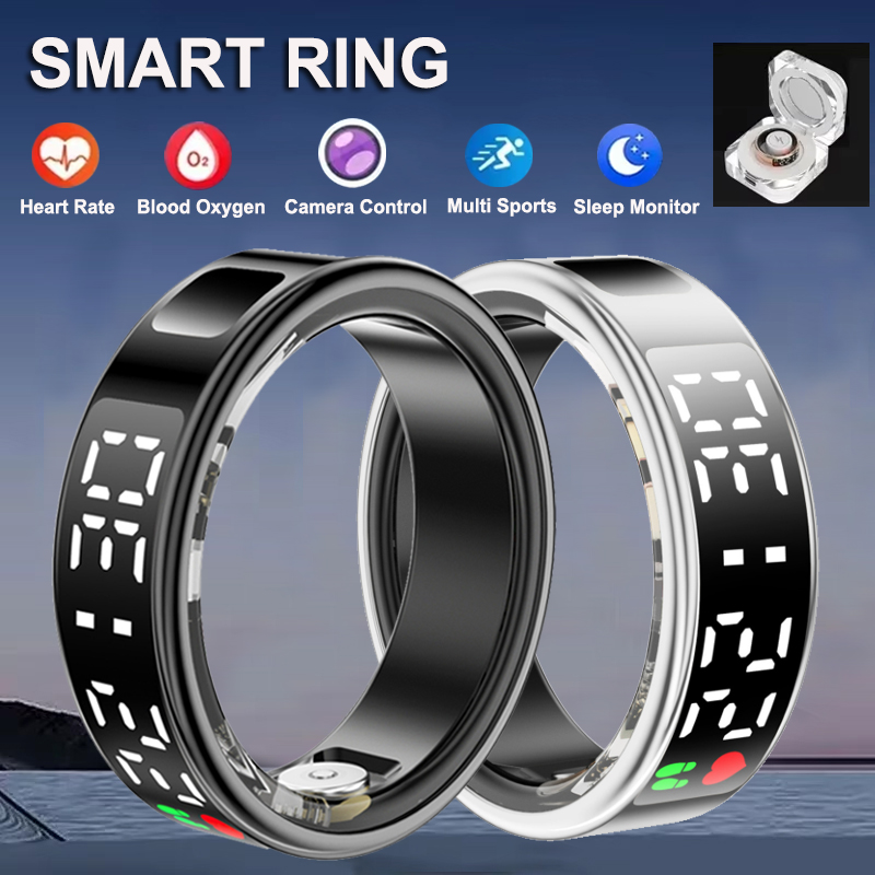 Fitness Sleep Smart Ring LED D - Blood Oxygen Monitor ulasan dan harga