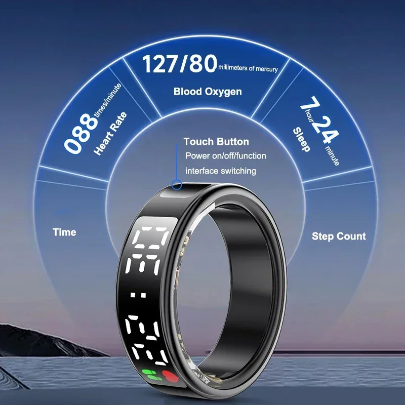Smart Ring For Men Women Multi - Blood Oxygen Monitor ulasan dan harga